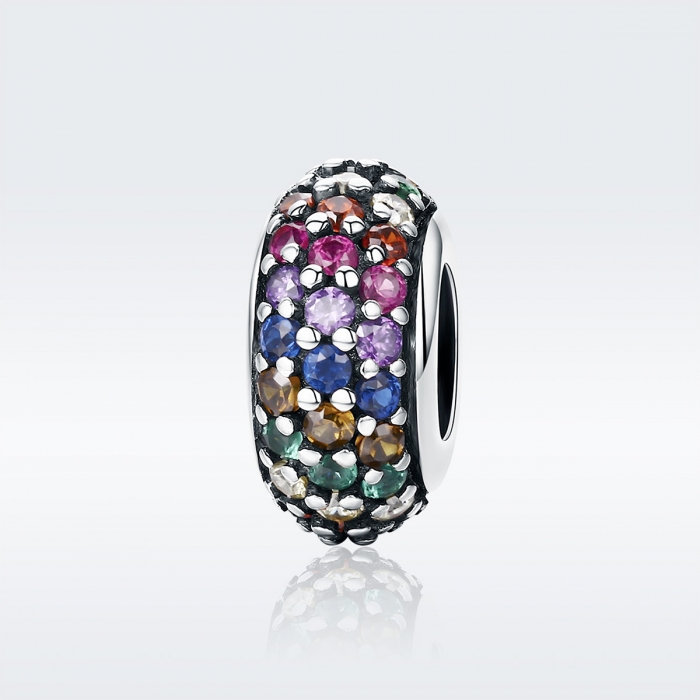 Charm argint 925 cu zirconii multicolore - Be Elegant PST0118 [2]