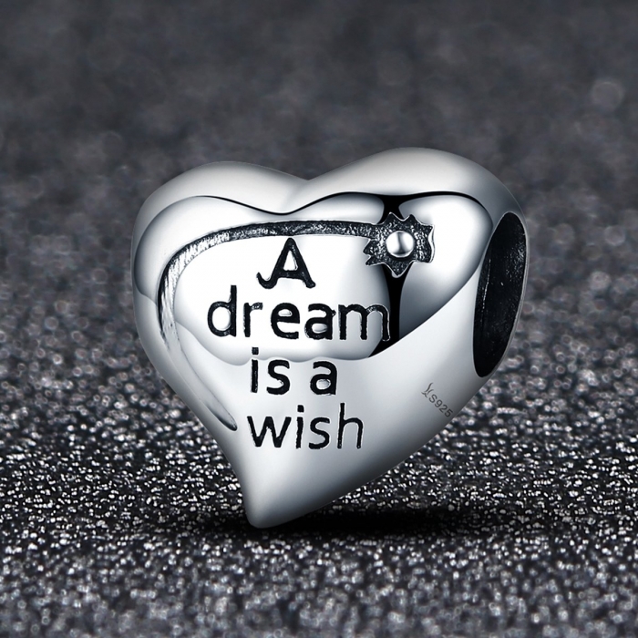 Charm argint 925 inimioara A Dream is a Wish - Be in Love PST0108 [2]
