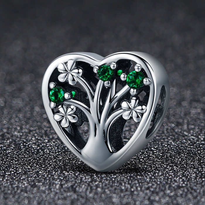 Charm argint 925 inimioara cu copacul vietii - Be in Love PST0105 [2]