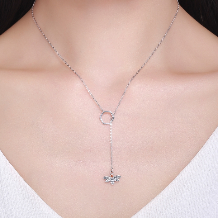 Colier argint 925 cu albinuta - Be Nature CST0009 [7]