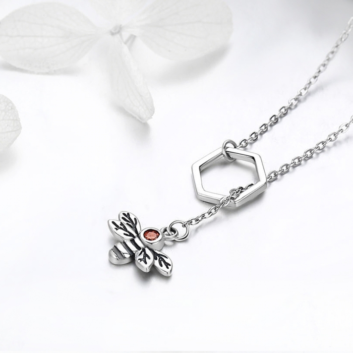 Colier argint 925 cu albinuta - Be Nature CST0009 [3]