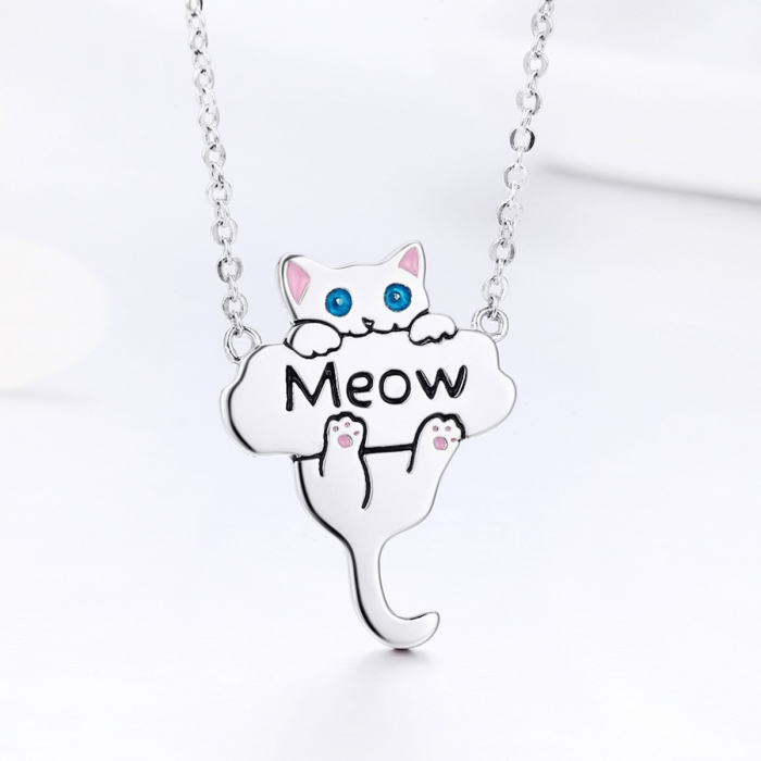 Colier argint 925 cu pisicuta jucausa Meow- Be Nature CST0013 [4]