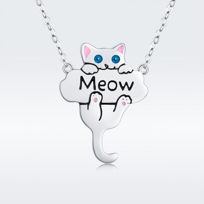 Colier argint 925 cu pisicuta jucausa Meow- Be Nature CST0013 [3]