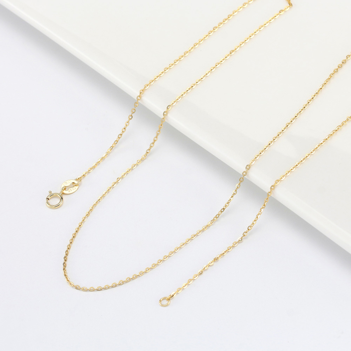 Colier argint 925 placat cu aur 14K, 55 cm [2]