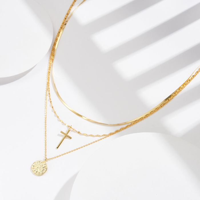 Colier argint 925 placat cu aur 14K [3]