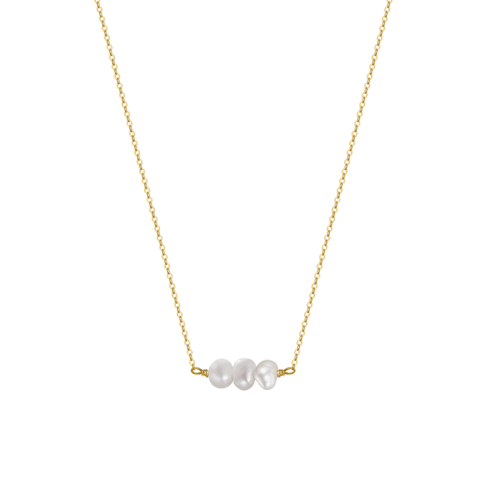Colier argint 925 placat cu aur 14K cu perle naturale [1]