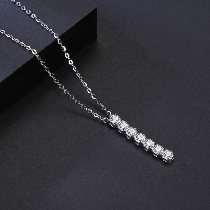 Colier argint 925 placat cu rodiu cu zirconiu [2]