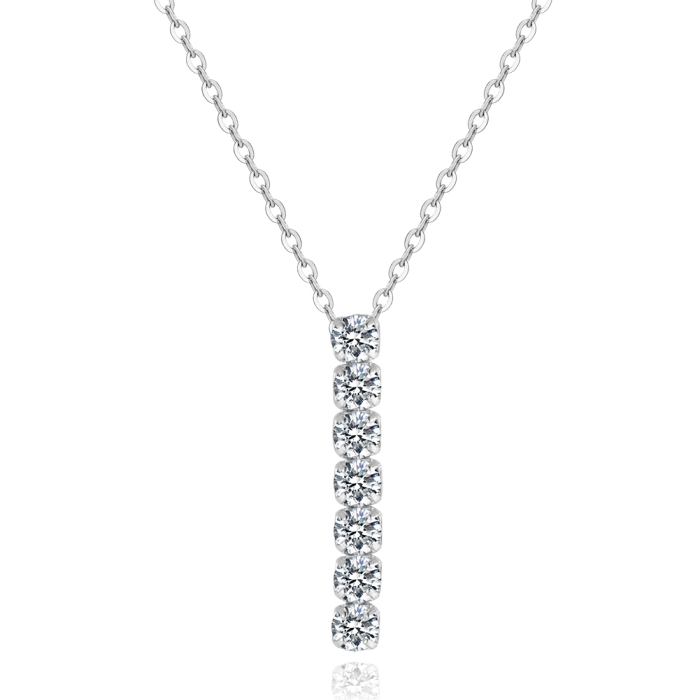 Colier argint 925 placat cu rodiu cu zirconiu [1]