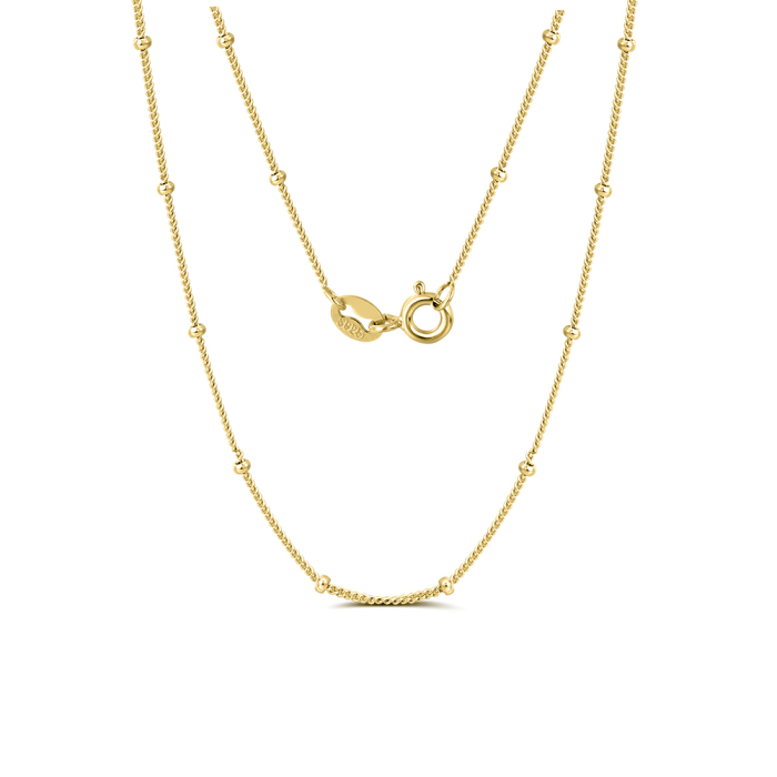 Colier argint 925 placat cu aur 18K, 50 cm [3]
