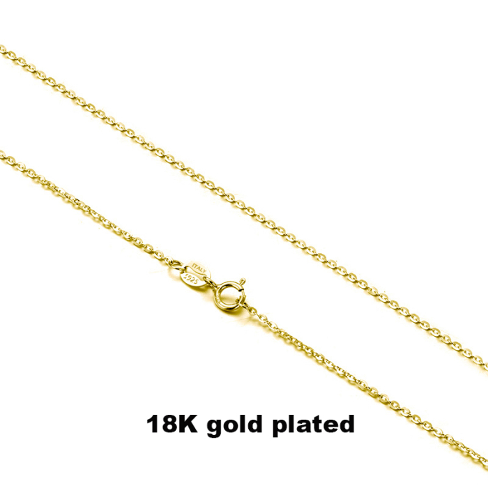 Colier argint 925 placat cu aur 18K, 45 cm [5]