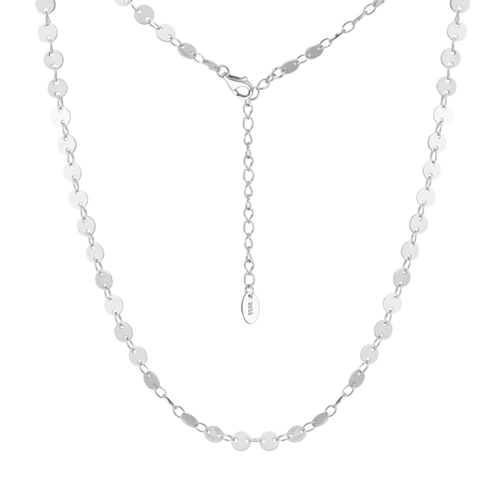 Colier argint 925 placat cu rodiu cu banuti [1]