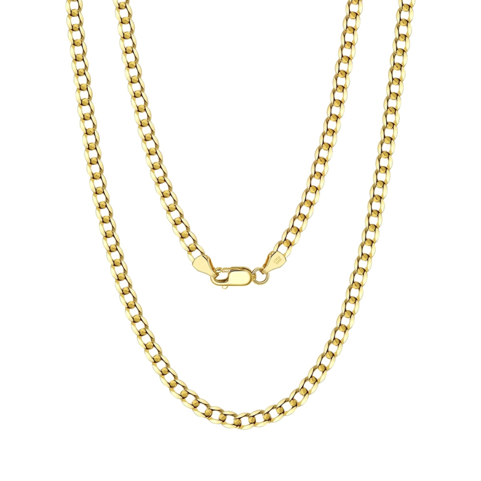 Colier argint 925 cubanez placat cu aur 18K [1]