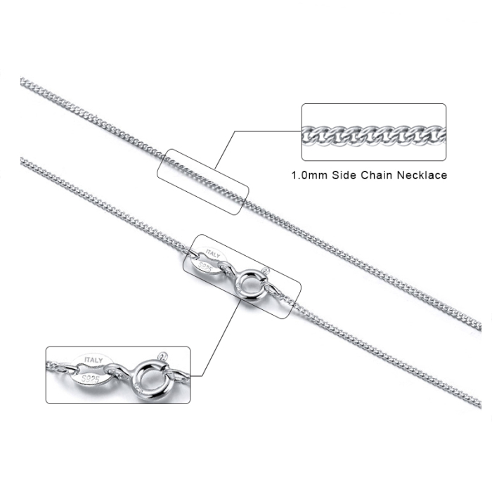Colier argint 925 placat cu rodiu, 45 cm [4]