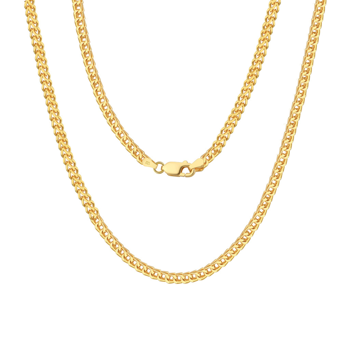 Colier argint 925 placat cu aur 18K, 50 cm, 2,5 mm [1]