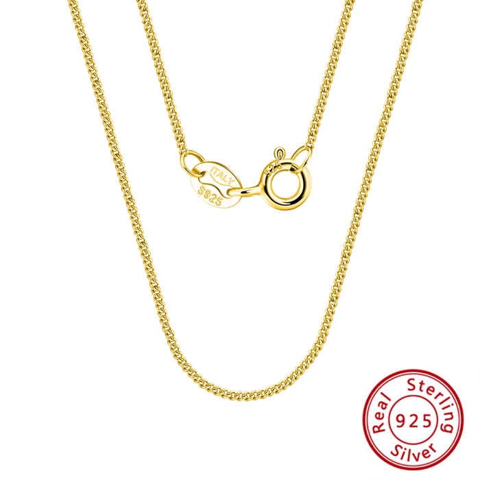 Colier argint 925 placat cu aur 18K, 50 cm [1]