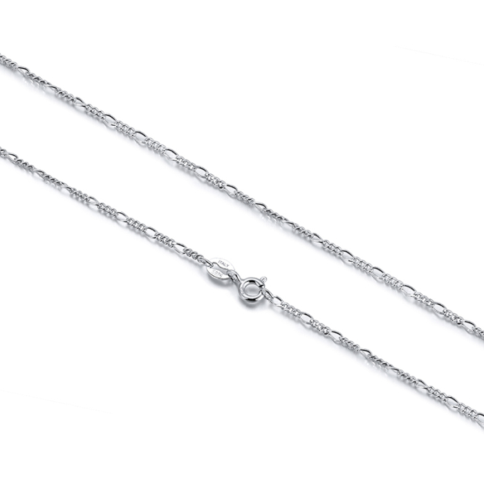 Colier argint 925 placat cu rodiu, FIGARO, UNISEX, 55 cm, 1,7 mm [3]