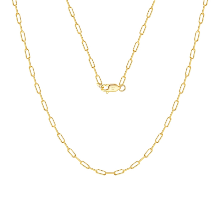 Colier argint 925 placat cu aur 18K, 50 cm, 2,2 mm [12]