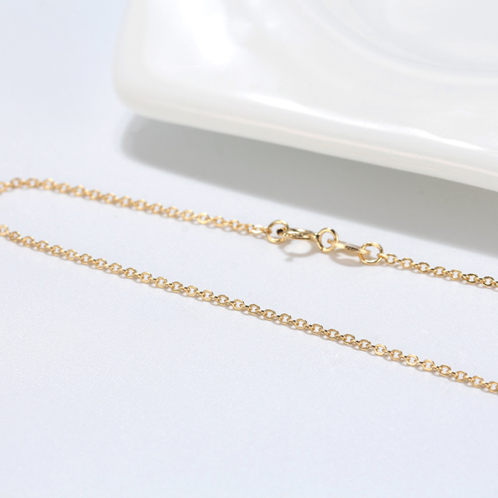 Colier argint 925 placat cu aur 18K, 45 cm [4]