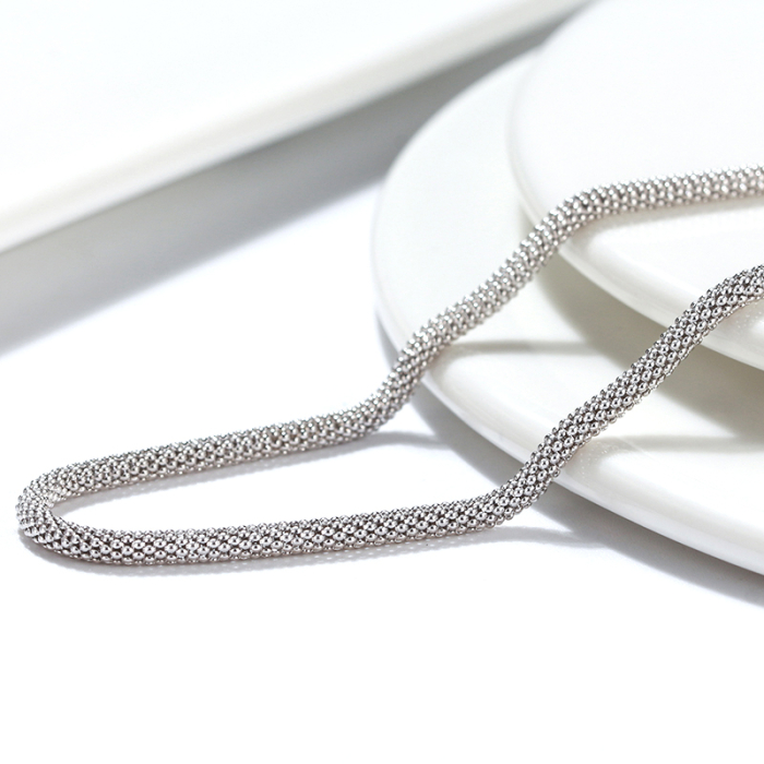 Colier argint 925 placat cu rodiu, Popcorn, 60 cm, 3 mm [5]