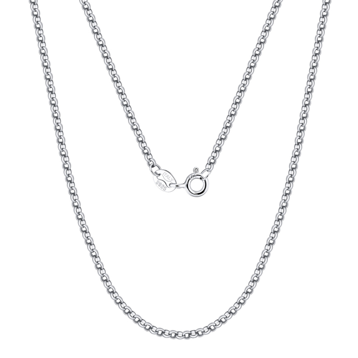 Colier argint 925 placat cu rodiu, 50 cm, 2 mm [1]