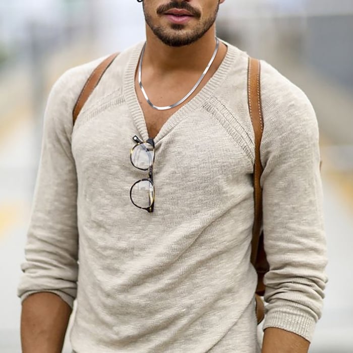 Colier argint 925 placat cu rodiu, 50 cm, 3 mm, UNISEX [4]