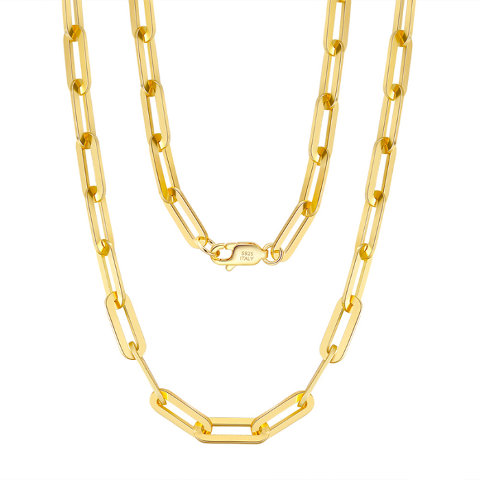 Colier argint 925 placat cu aur 18K, 60 cm, 3 mm [1]