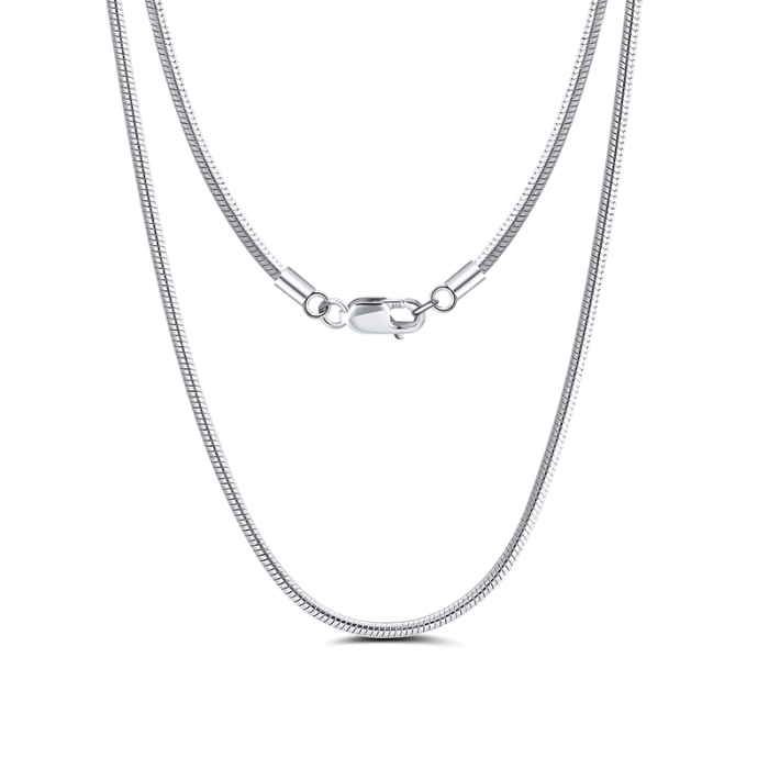Colier argint 925 placat cu rodiu, 55 cm [1]