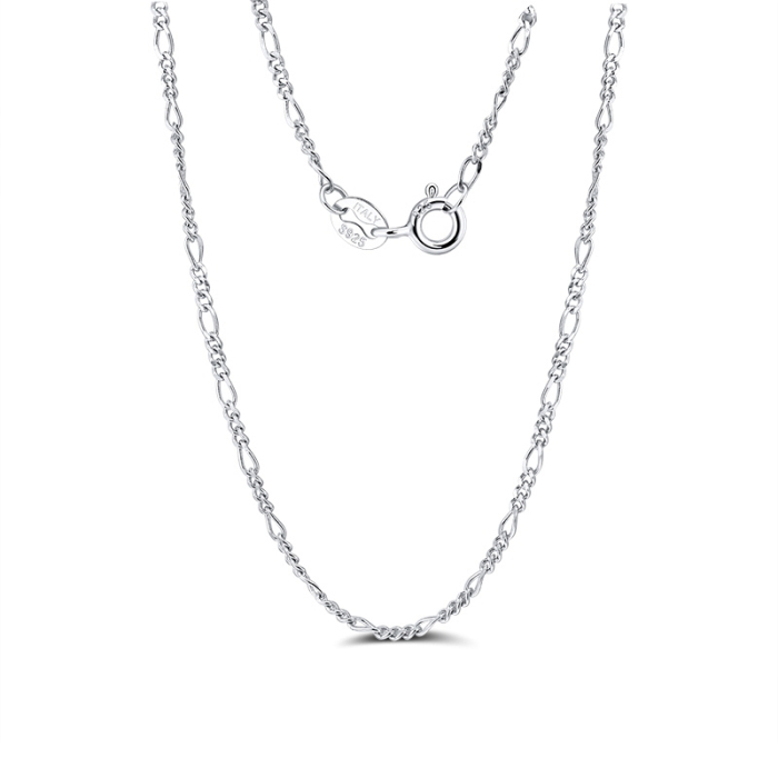 Colier argint 925 placat cu rodiu, FIGARO, UNISEX, 55 cm, 1,7 mm [1]