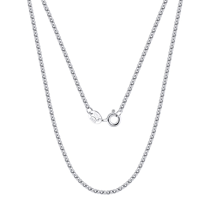 Colier argint 925 placat cu rodiu, 50 cm, 2 mm [6]