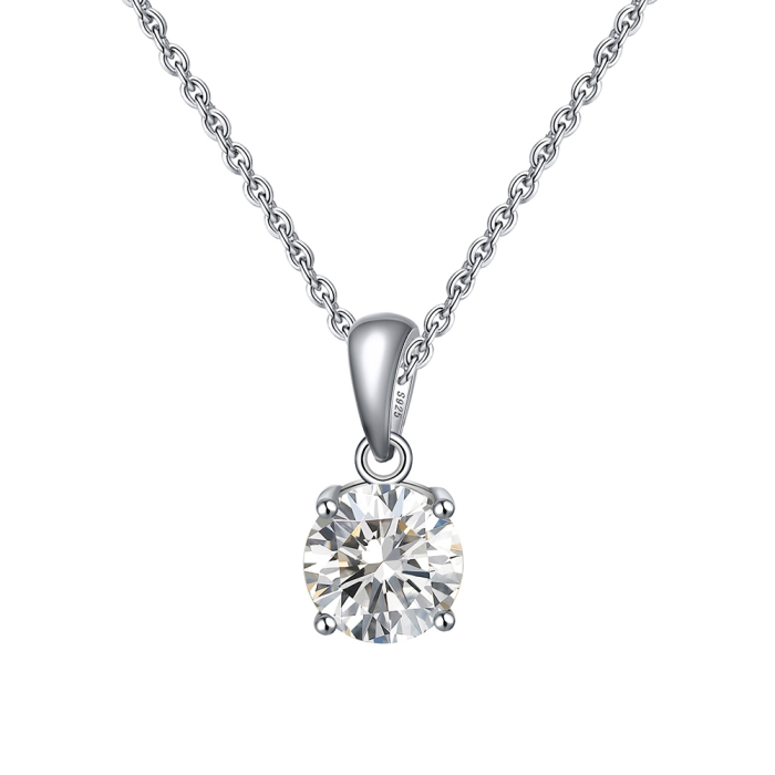 Colier argint 925 placat cu rodiu cu zirconiu [1]
