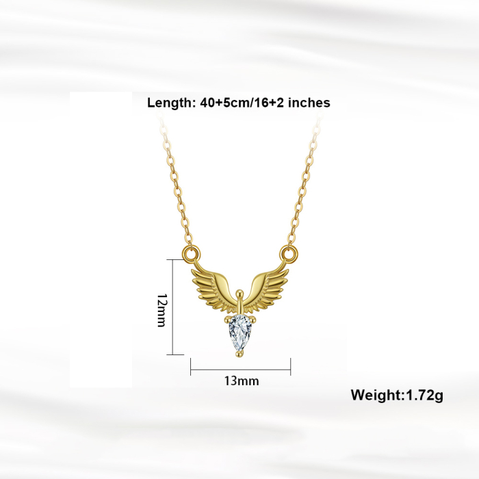 Colier argint 925 placat cu aur 14K cu zirconiu [4]