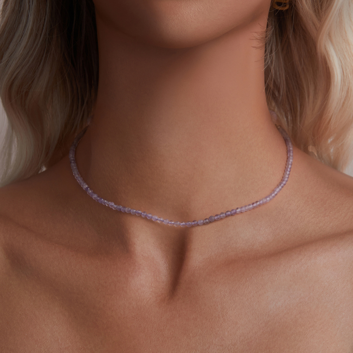 Colier argint Ametist Natural [4]