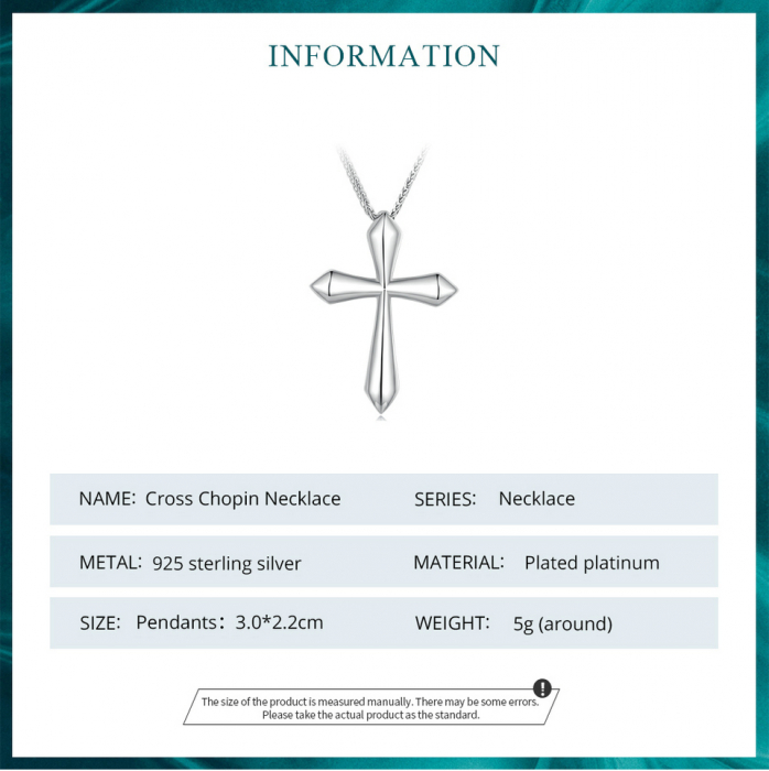 Colier argint cross chopard [9]