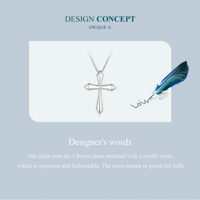 Colier argint cross chopard [11]