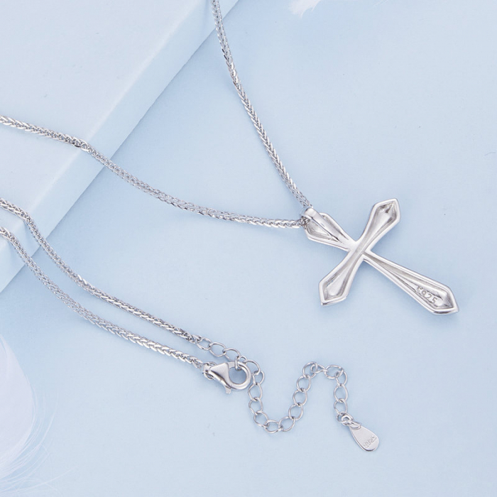 Colier argint cross chopard [7]