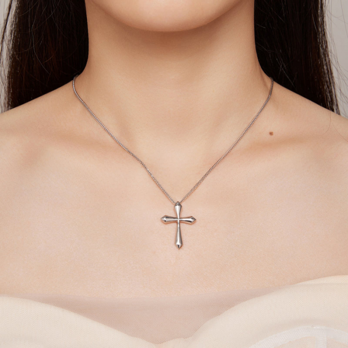 Colier argint cross chopard [2]