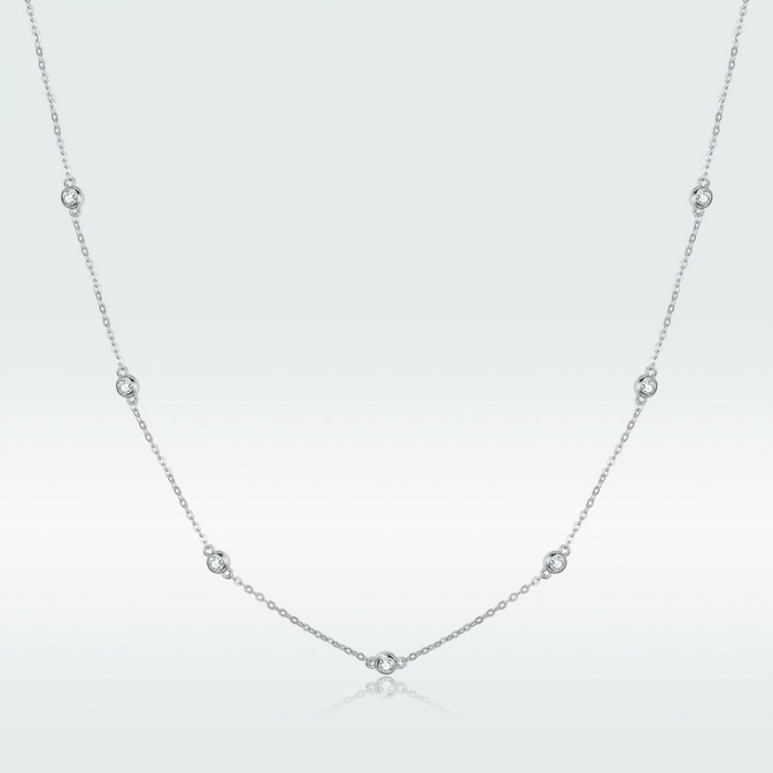 Colier argint cu cristale [9]