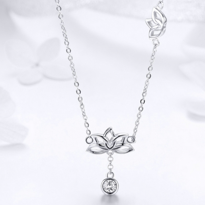 Colier argint cu floare de lotus [3]