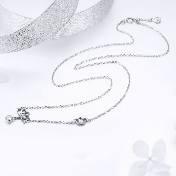 Colier argint cu floare de lotus [8]
