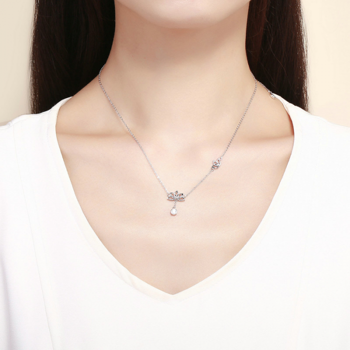 Colier argint cu floare de lotus [2]