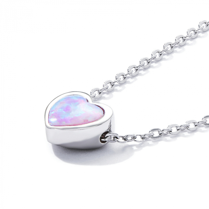 Colier argint cu inima de opal, [9]
