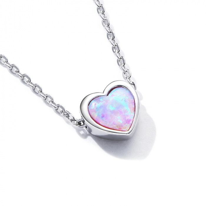 Colier argint cu inima de opal, [6]