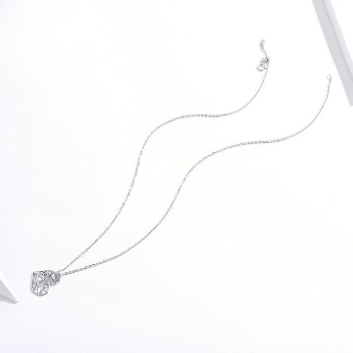 Colier argint cu inima si zirconii [3]