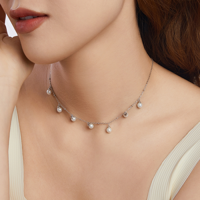 Colier argint cu perle [9]