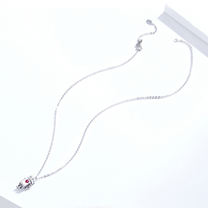 Colier argint cu robotel amorezat [3]