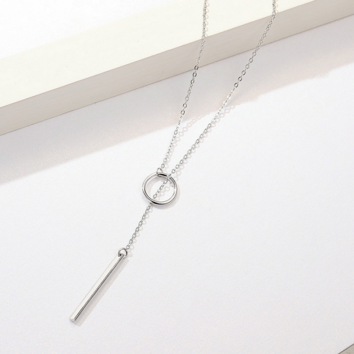Colier argint geometric [3]