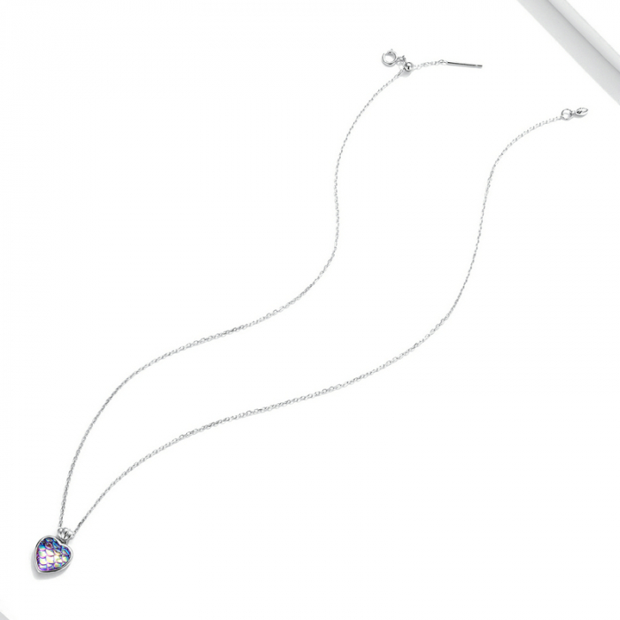 Colier argint inima cu solzi [4]