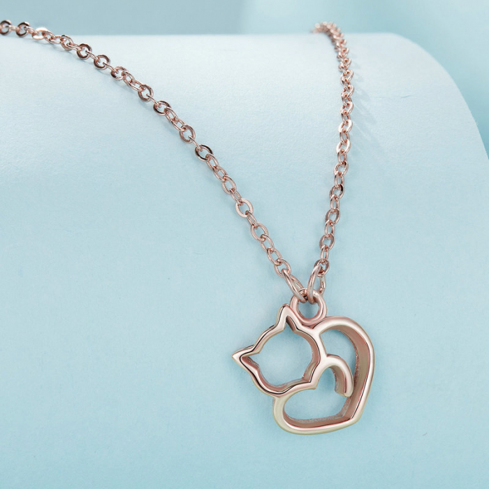 Colier argint pisica draguta [3]