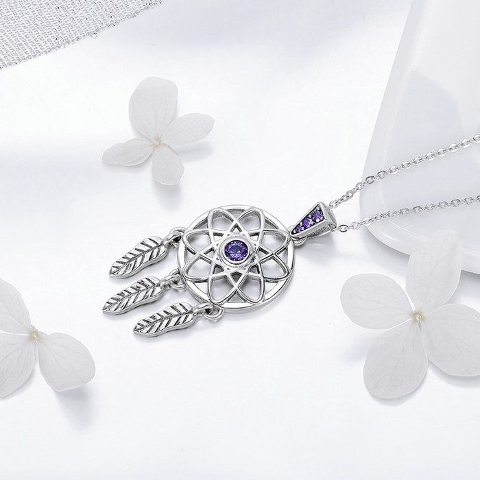 Colier argint reglabil cu Dream Catcher [2]