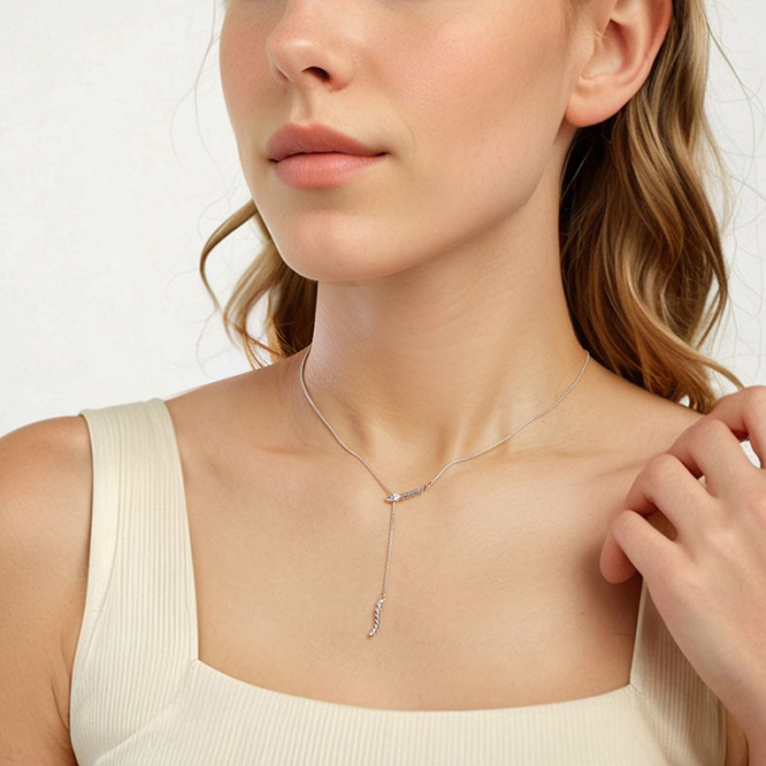 Colier argint sarpe cu zirconii [6]